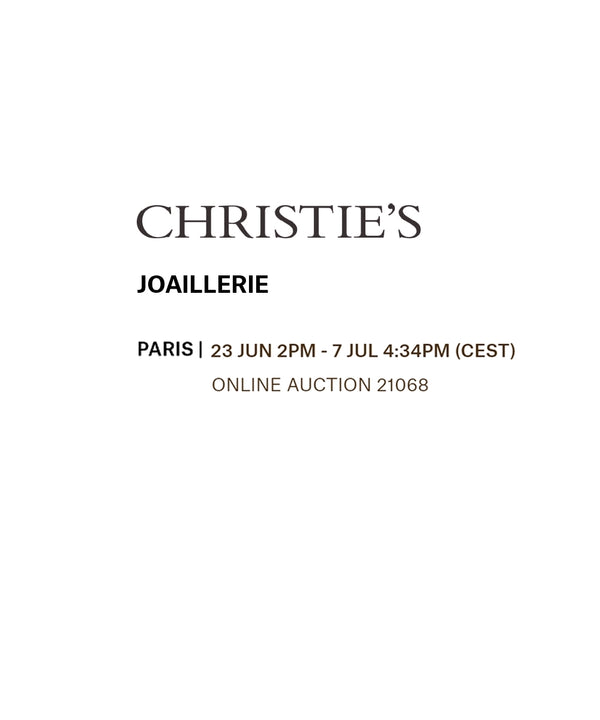 CHRISTIE'S PARIS / 23 JUNE - 7 JULY 2022 / ONLINE AUCTION