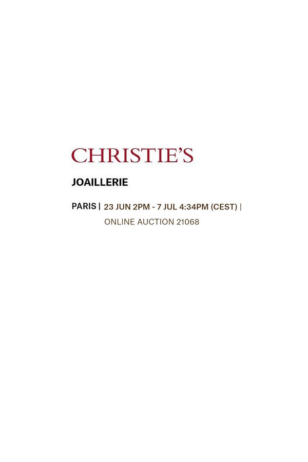 CHRISTIE'S PARIS / 23 JUNE - 7 JULY 2022 / ONLINE AUCTION