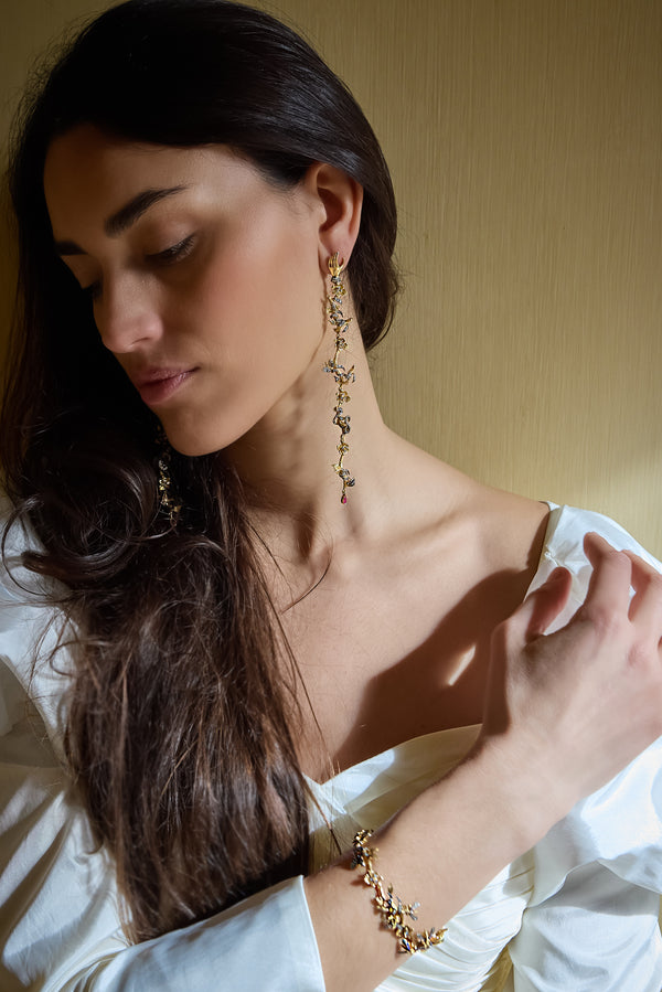 Ruby “Long Story” Earrings