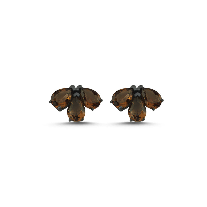 Brown Crystal Earrings