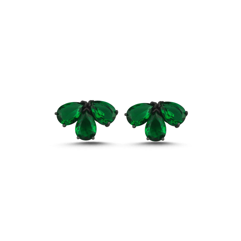 Green Crystal Earrings