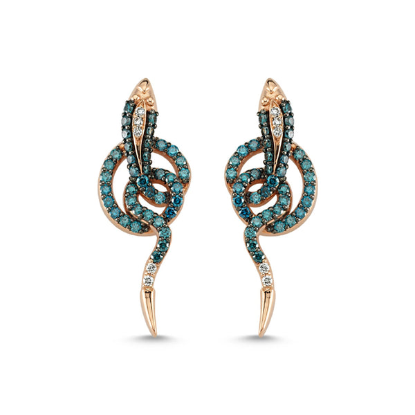 Blue Baby “Danse Serpentine” Earrings