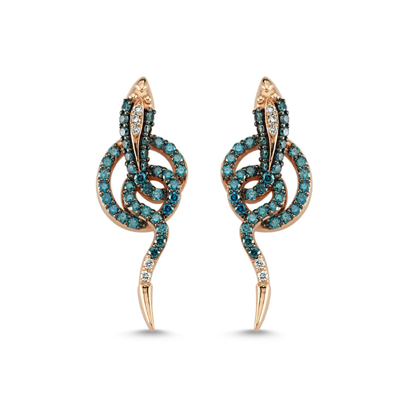 Blue Baby “Danse Serpentine” Earrings