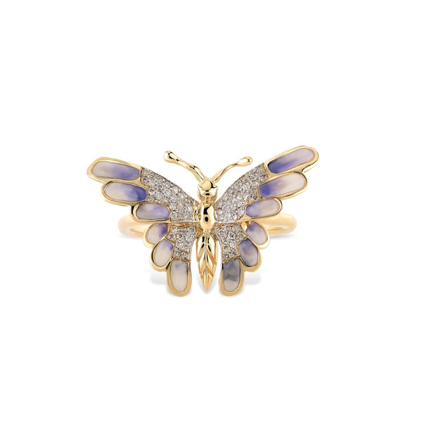 Violet Butterfly Ring